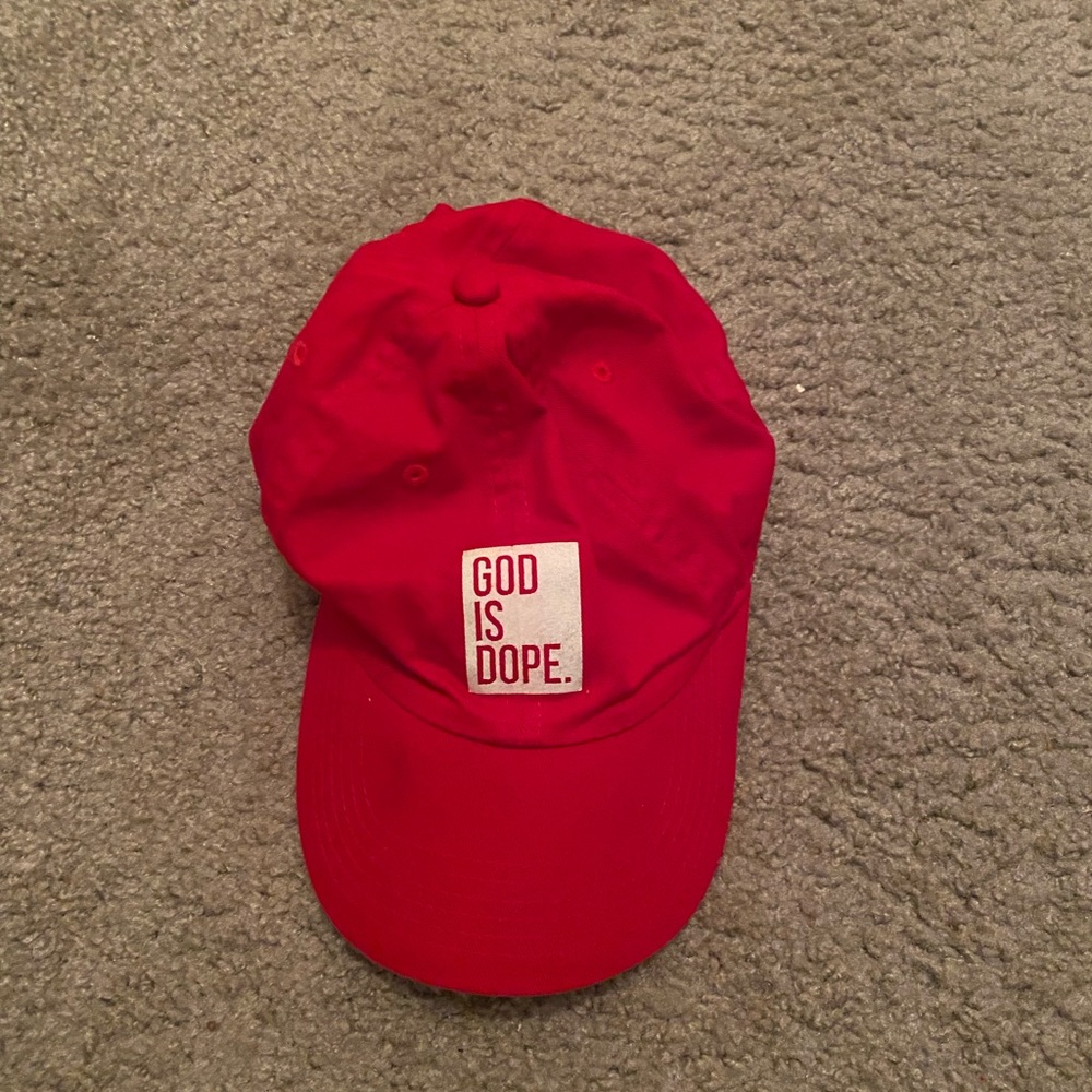God Is Dope Red Dad Hat